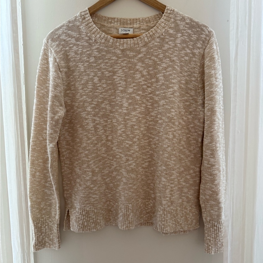 J. Crew Women's Tan Crew Neck Sweater